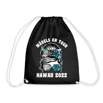 Mädels on Tour Hawaii 2022 - Turnbeutel - Schwarz - Vorne