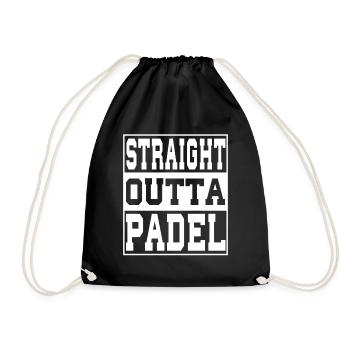 Padel Tennis Tennis Dicton Drôle - Sac de sport léger - noir - Devant