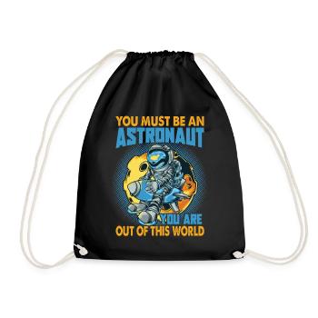 Vous devez être un astronaute - Blagues amusantes sur l’espace - Sac de sport léger - noir - Devant