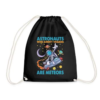 Les astronautes qui ne sont pas végétaliens sont des météores - Blagues - Sac de sport léger - noir - Devant