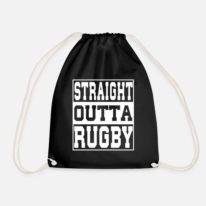 Rugby Spruch lustig - Turnbeutel - Schwarz