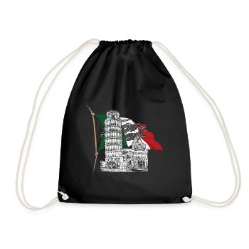 Pise Tour Penchée Italie Toscane Florence - Sac de sport léger - noir - Devant