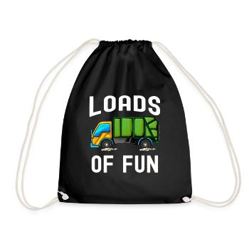 Garbage Man Gift Garbage Garbage Collection Waste Profession - Drawstring Bag - black - Front