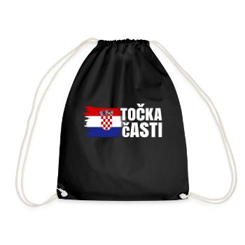 Croatie Cadeau Origine Zagreb Hrvatska Home - Sac de sport léger - noir - Devant