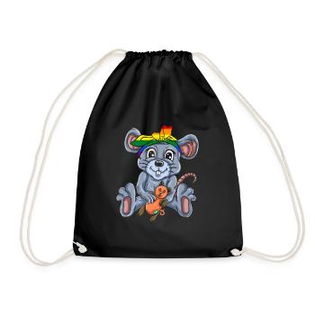 Souris Cadeau Souris Enfants Hommes Souris Conseils - Sac de sport léger - noir - Devant
