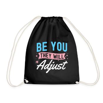 Trans Transgender Transsexual Gift Queer - Drawstring Bag - black - Front