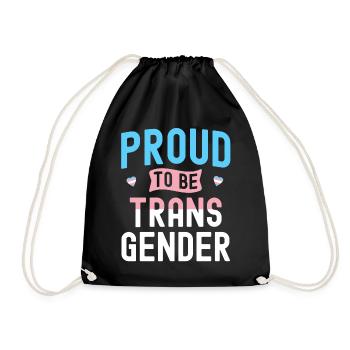 Transgenre Tshirt Transsexual Pride - Sac de sport léger - noir - Devant