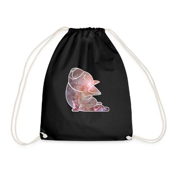 Dogfather Dog Daddy Dog Mom Dog Lover Yoga Dog - Drawstring Bag - black - Front