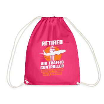 Pension de contrôleur de la circulation aérienne Cadeau de contrôleur de la circulation aérienne - Sac de sport léger - fuchsia - Devant