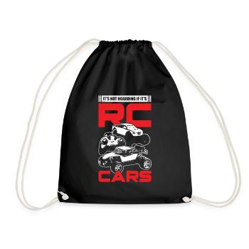 Lustiges RC Ferngesteuertes Auto Hobby Geschenk - Turnbeutel - Schwarz - Vorne