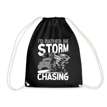 Storm Chaser Hurricane Meteorology - Turnbeutel - Schwarz - Vorne