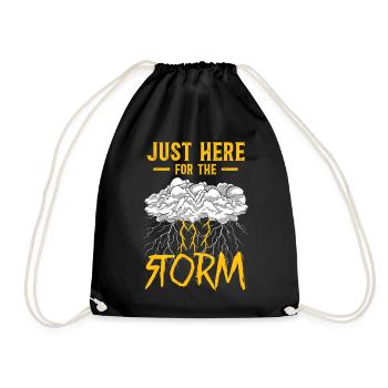 Storm Chaser Hurricane Meteorology - Turnbeutel - Schwarz - Vorne