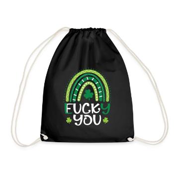Lucky You Rainbow Shamrock - Sac de sport léger - noir - Devant