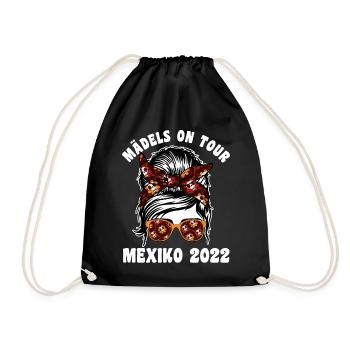 Mädels on Tour Mexiko 2022 - Turnbeutel - Schwarz - Vorne
