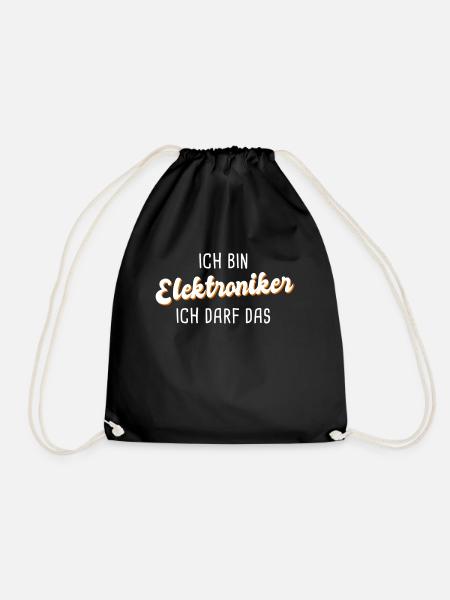 Elektroniker - Turnbeutel - Schwarz