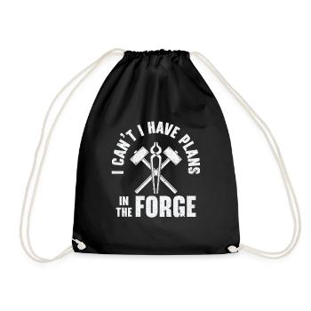 Knifemaking Knife Making Bladesmith Smithing Knife - Drawstring Bag - black - Front