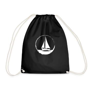 Voilier de mer - Sac de sport léger - noir - Devant