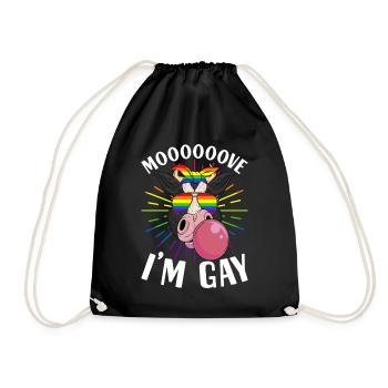 Fierté gaie LGBTQ - Sac de sport léger - noir - Devant