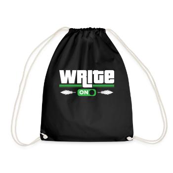 Continuer à écrire Auteur Écrivain Écrivain - Sac de sport léger - noir - Devant