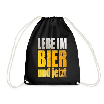 Bier Sprüche Festival Après Ski Party Mallorca - Turnbeutel - Schwarz - Vorne