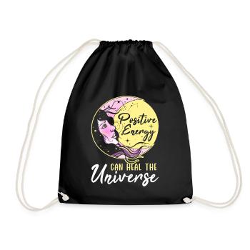 Energy Medicine Positive Energy Healing - Drawstring Bag - black - Front