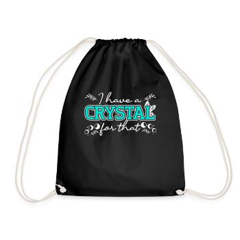 Energy Medicine Reiki Crystals Energy Healing - Drawstring Bag - black - Front