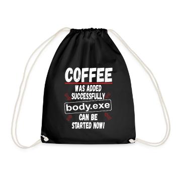 Café Informaticien Cadeau Drôle Dicton - Sac de sport léger - noir - Devant