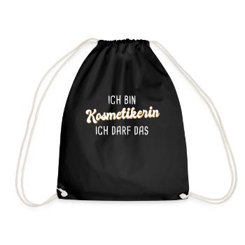 Kosmetikerin - Turnbeutel - Schwarz - Vorne