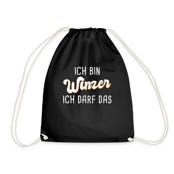 Winzer - Turnbeutel - Schwarz - Vorne
