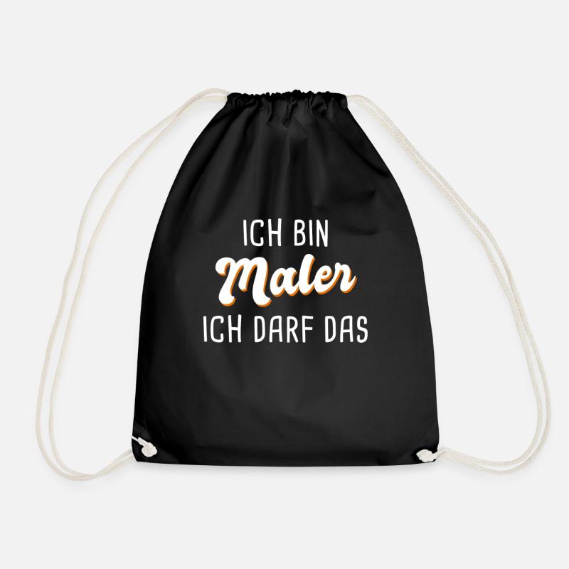 Maler - Turnbeutel - Schwarz