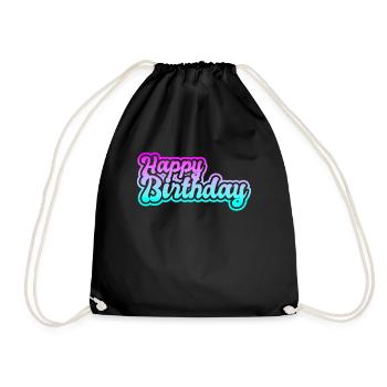Bon anniversaire - Sac de sport léger - noir - Devant
