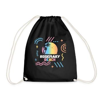 Rosemary Beach Florida Vacation Family - Drawstring Bag - black - Front