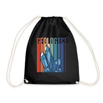 Geologist Geology Teacher Geology Geology Student - Drawstring Bag - black - Front