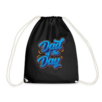 Father Of the Day Proverbs Father Day Papa Papi - Drawstring Bag - black - Front