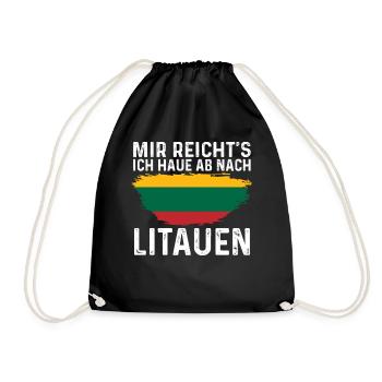 Litauen Litauer Litauisches - Turnbeutel - Schwarz - Vorne