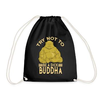 Bouddha Ami Méditation Bouddhisme - Sac de sport léger - noir - Devant