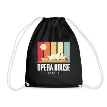 Opéra de Sydney Australie Sunrise - Sac de sport léger - noir - Devant