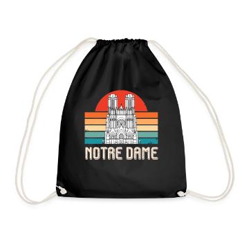 Cathédrale Notre-Dame de Paris France - Sac de sport léger - noir - Devant