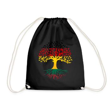 Racines Arbre Allemagne Lituanie - Sac de sport léger - noir - Devant