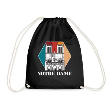 Paris Cathédrale Notre-Dame France - Sac de sport léger - noir - Devant