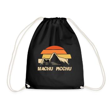Machu Picchu Inka Gedenkstätte Peru Berg - Turnbeutel - Schwarz - Vorne