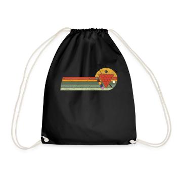 Snooker Game gamer Snooker table Snooker balls - Drawstring Bag - black - Front