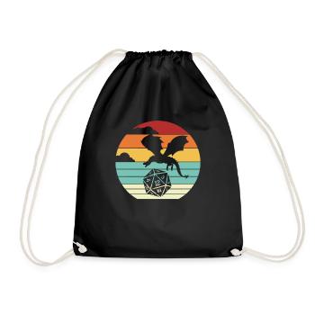 PnP RPG Jeu de rôle Tabletop Maître de jeu Pen - Sac de sport léger - noir - Devant