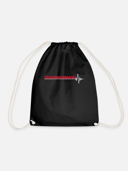 Feuerwehrmann - Turnbeutel - Schwarz