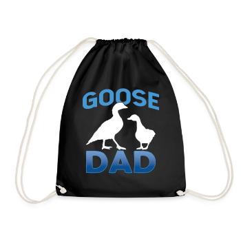Oie Père Oie Père Oies de compagnie Animal - Sac de sport léger - noir - Devant