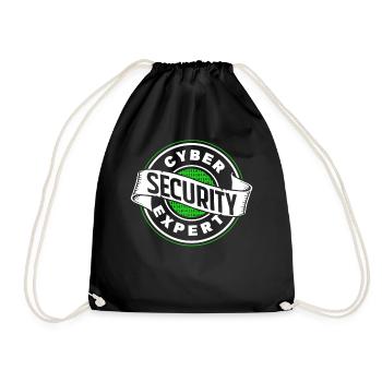 Cybersecurity Experte Hacker IT Sicherheit Hack - Turnbeutel - Schwarz - Vorne