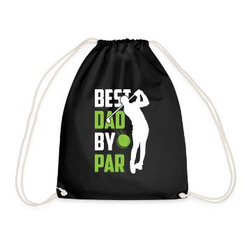 Meilleur papa par golf Père Papa Fête des pères Papa - Sac de sport léger - noir - Devant