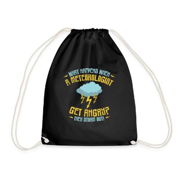 Storm Hunter Tornados Storm Chaser Gift - Drawstring Bag - black - Front