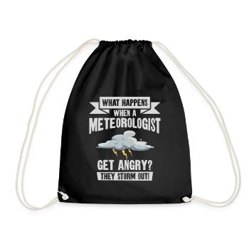 Storm Hunter Tornados Storm Chaser Gift - Drawstring Bag - black - Front