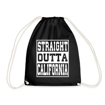 California Saying Funny California Gift - Drawstring Bag - black - Front